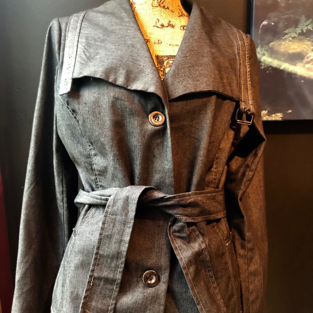 Robert Louis Jacket in denim black Sz. L